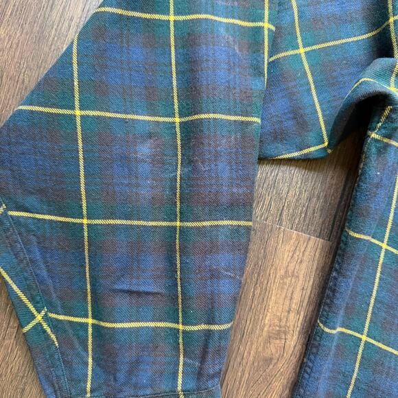 Lands’ End Viyella Cotton Wool Blend Tartan Shirt Large Tall - Picture 7 of 8